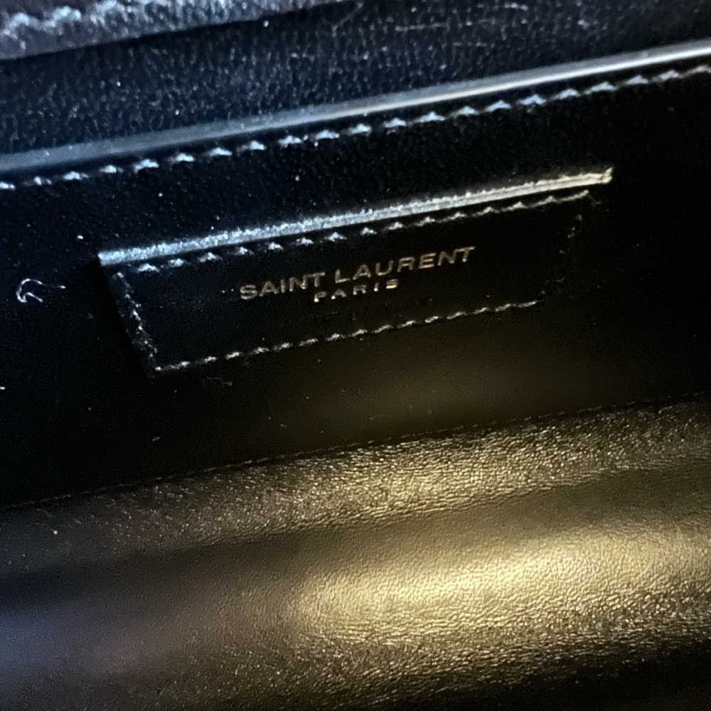 Saint Laurent Kate Small Crossbody YSL Monogram Kate Small Suede Chain Crossbody - Picture 12 of 14